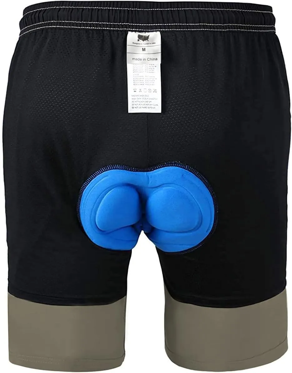 Men's Mountain Bike Shorts 3D Padded Bicycle MTB Shorts Loose-fit Lightweight MTB Cycling Shorts