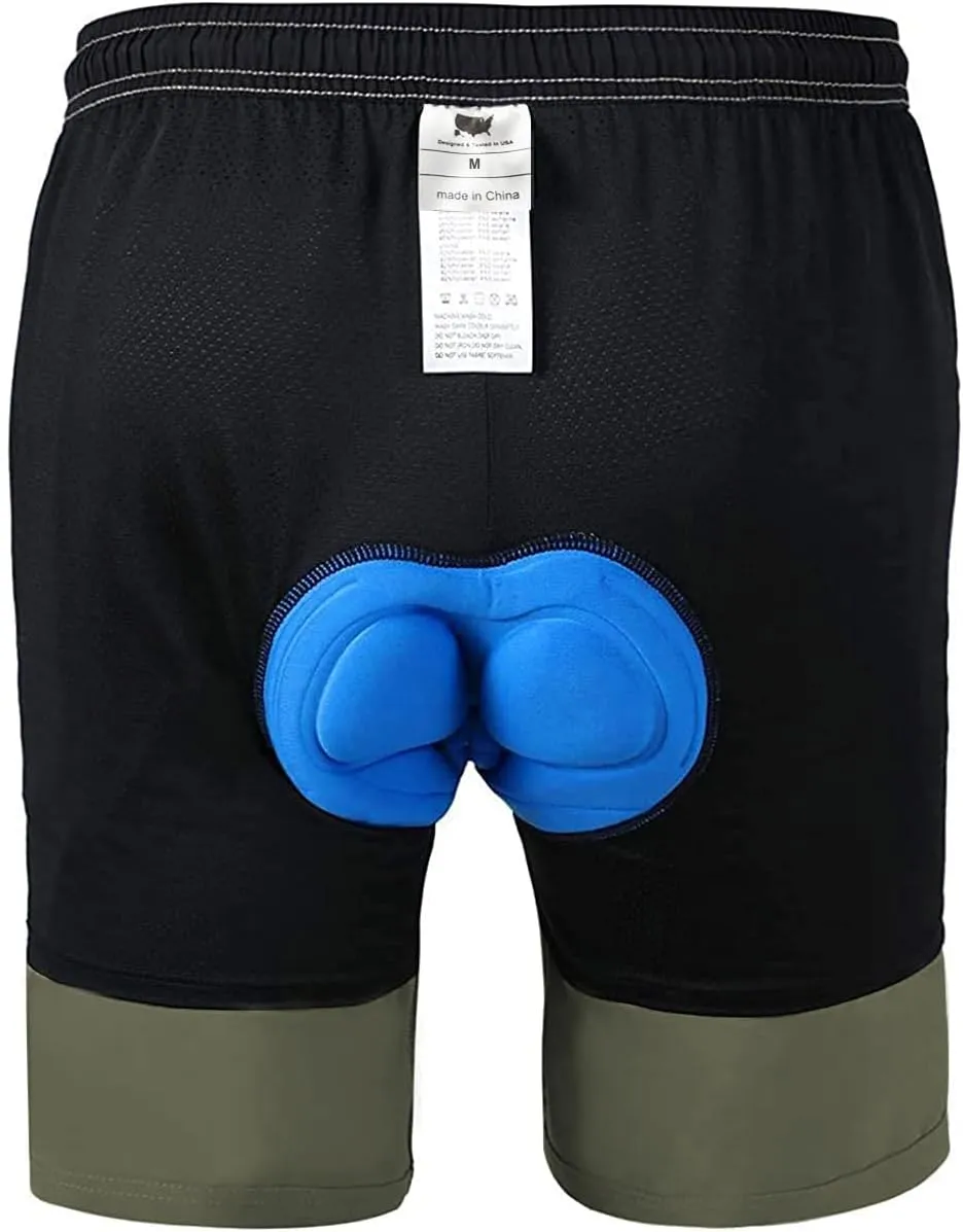 Men's Mountain Bike Shorts 3D Padded Bicycle MTB Shorts Loose-fit Lightweight MTB Cycling Shorts