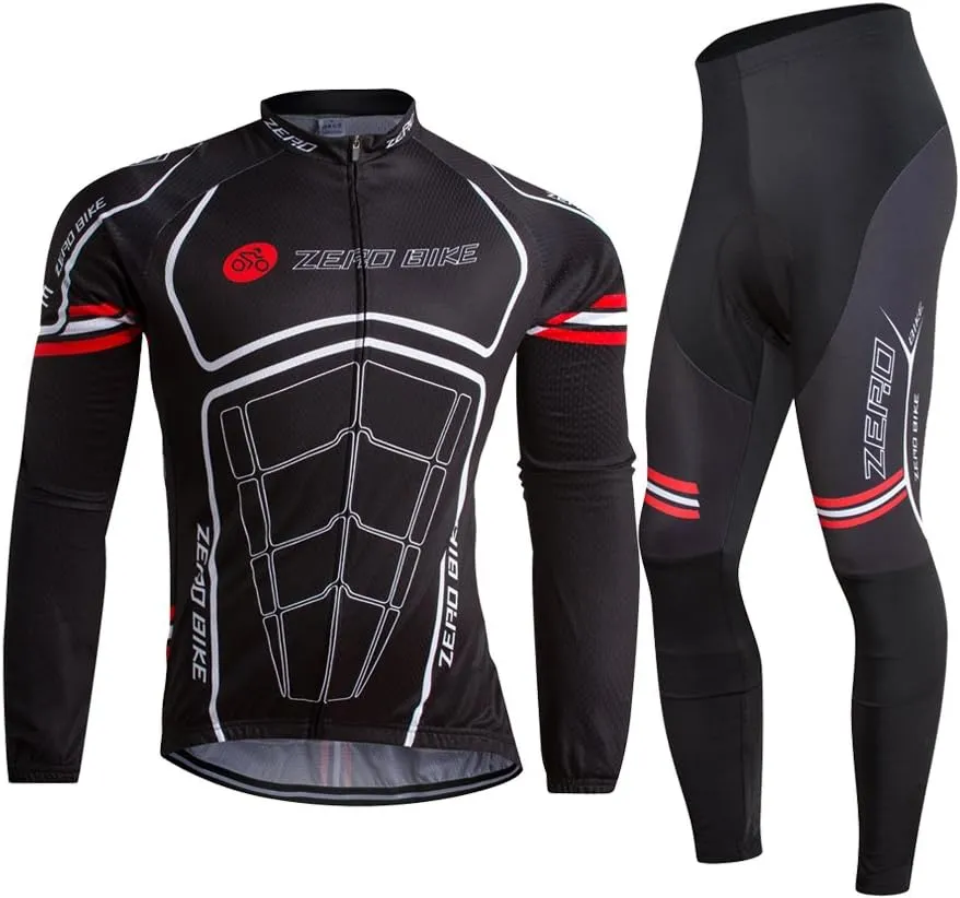 Men's Soft Long Sleeve Breathable Bicycle Cycling Jersey Polyester Clothing Outdoor Sports Fall Autumn