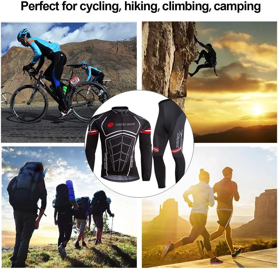 Men's Soft Long Sleeve Breathable Bicycle Cycling Jersey Polyester Clothing Outdoor Sports Fall Autumn