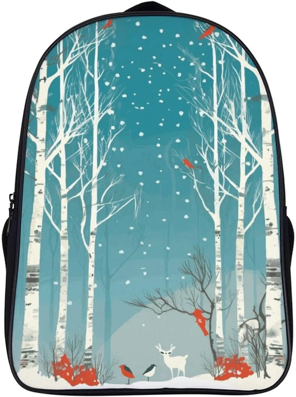 Merry Christmas Birch Tree Backpack for Men Women Laptop Backpack Lightweight Casual Travel Daypack Business Weekender Bag