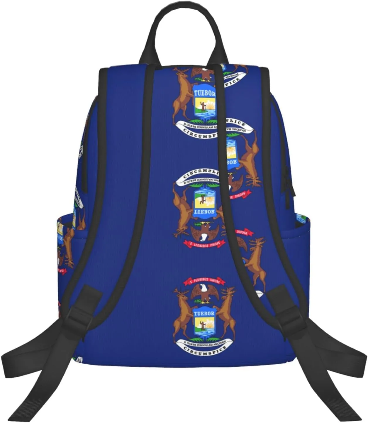 Michigan State Flag print Lightweight Laptop Backpack Travel Daypack Bookbag for Women Men for Travel Work