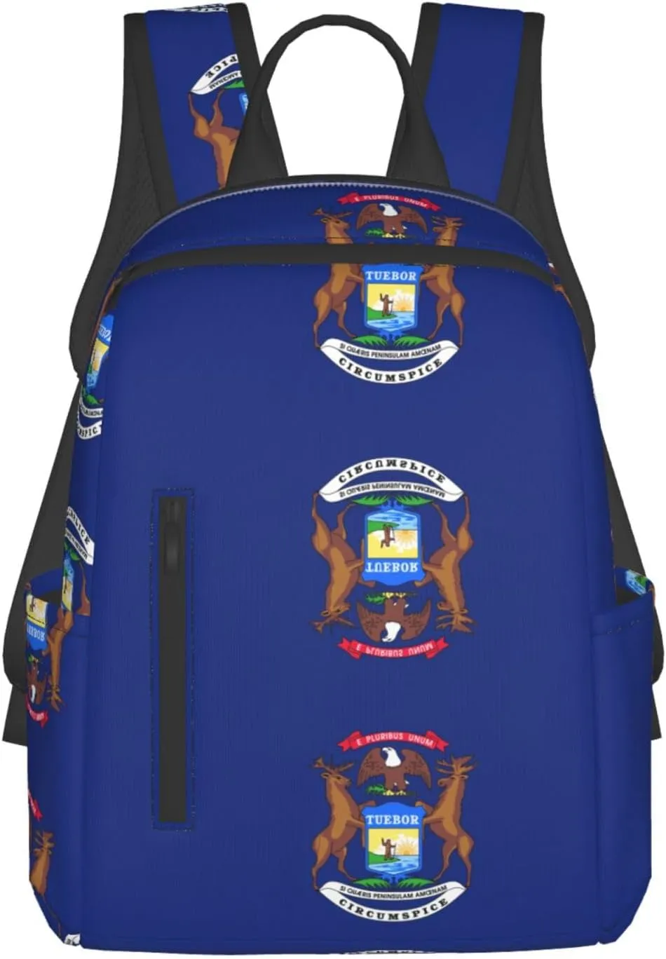 Michigan State Flag print Lightweight Laptop Backpack Travel Daypack Bookbag for Women Men for Travel Work