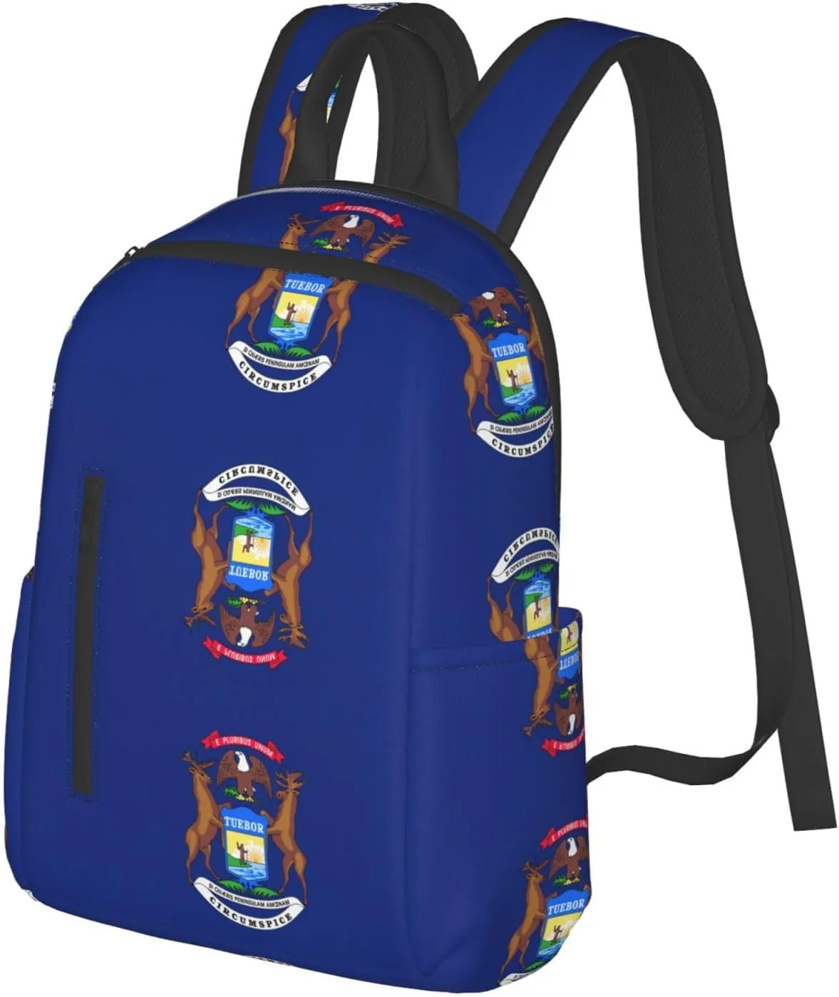 Michigan State Flag print Lightweight Laptop Backpack Travel Daypack Bookbag for Women Men for Travel Work