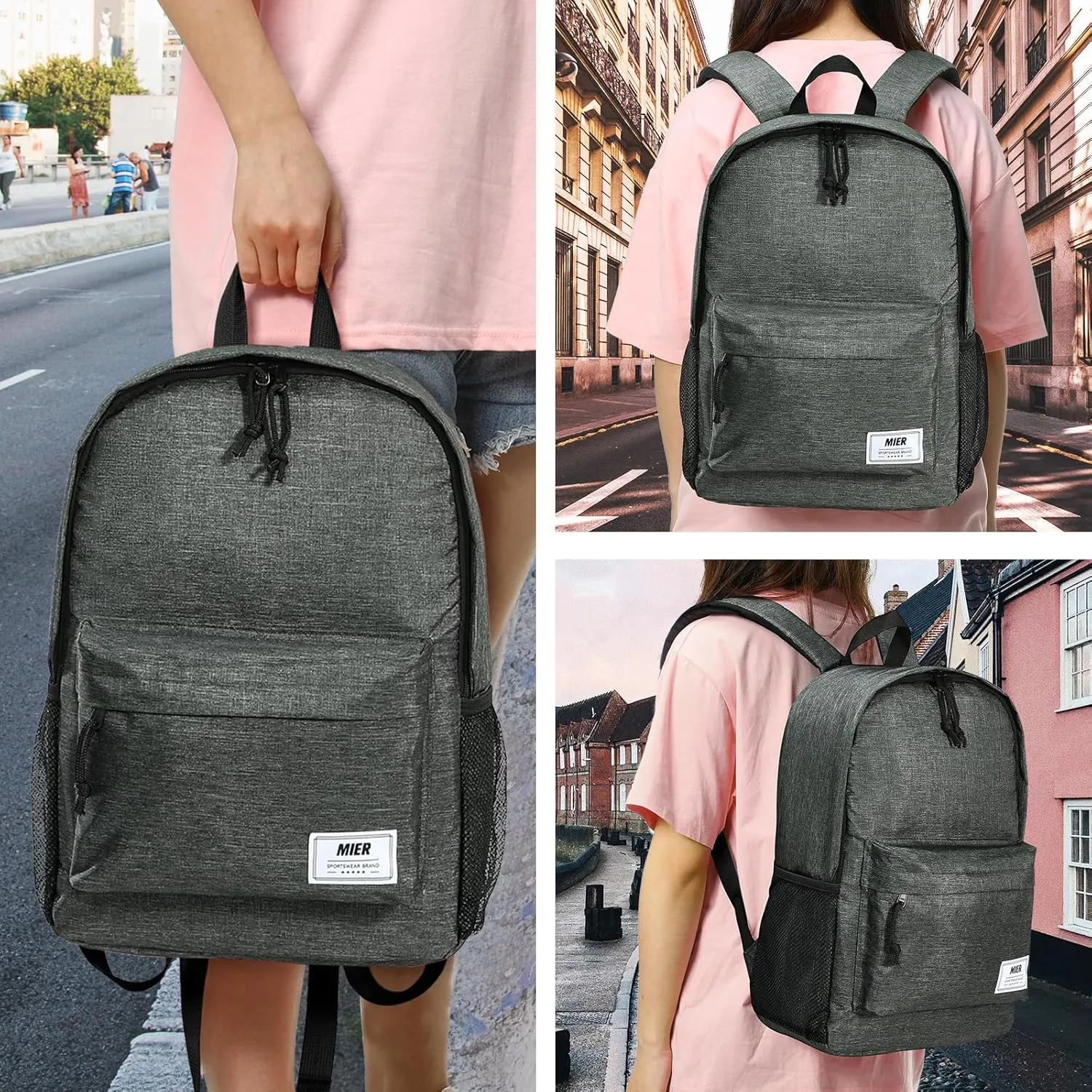 MIER Insulated Backpack Cooler Small Leakproof Lightweight Cute for Women Men to Work, Picnics, Camping, Park Day Trips, 15 L