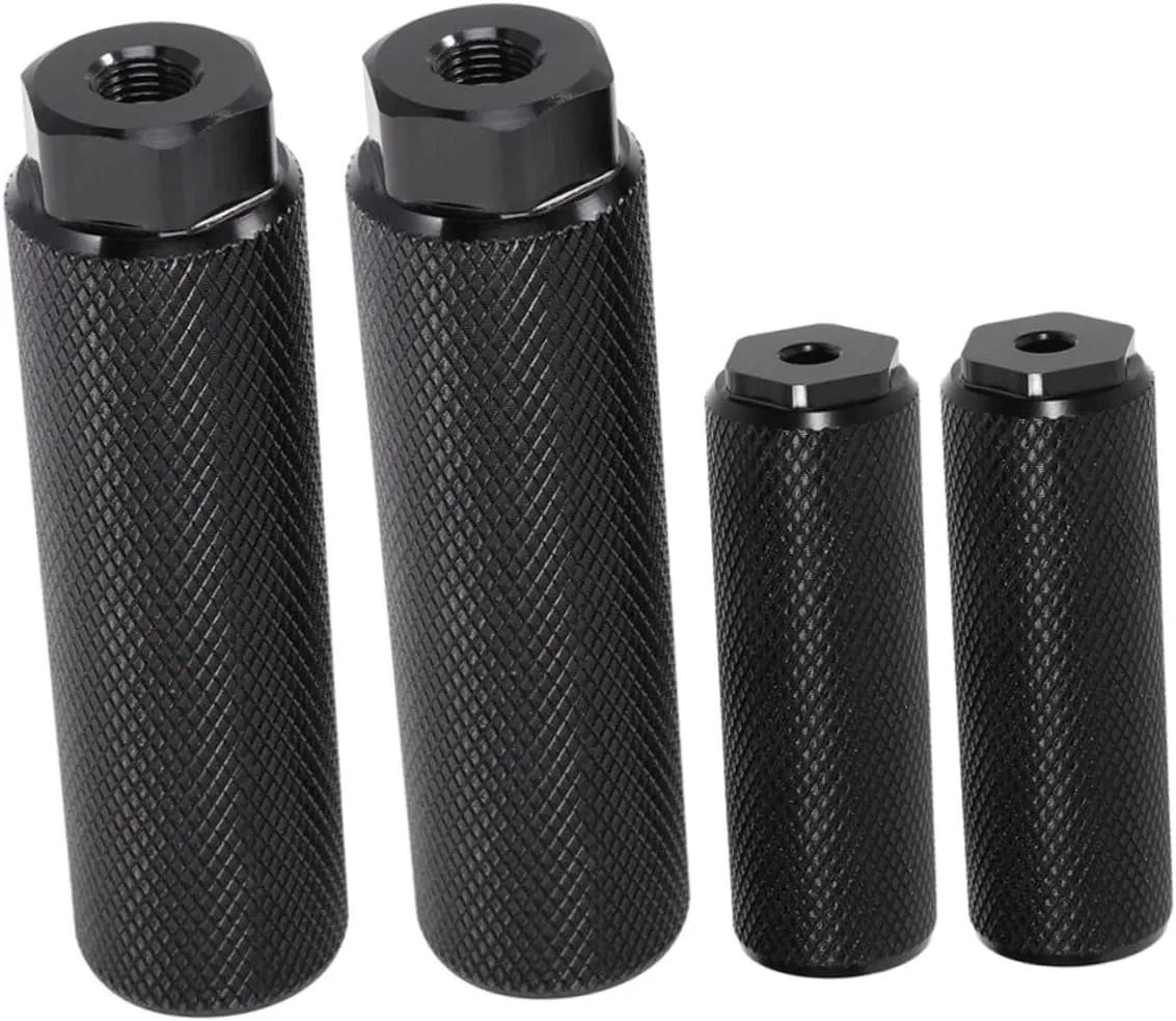 Milisten Cylinder Bicycle Foot Pegs 4pcs Aluminum Alloy Bike Pegs Portable Bike Footrest Pedals Standard