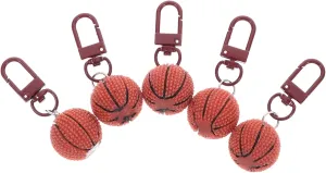 Mini Sports Basketball Keychain Exquisite Craftsmanship Keychain for Bag Handbag