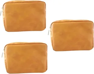 Mipcase 3 Pcs Elegant Data Cable Organizer Simple Storage Bag for Travel Hard Drive Pouch Key Holder