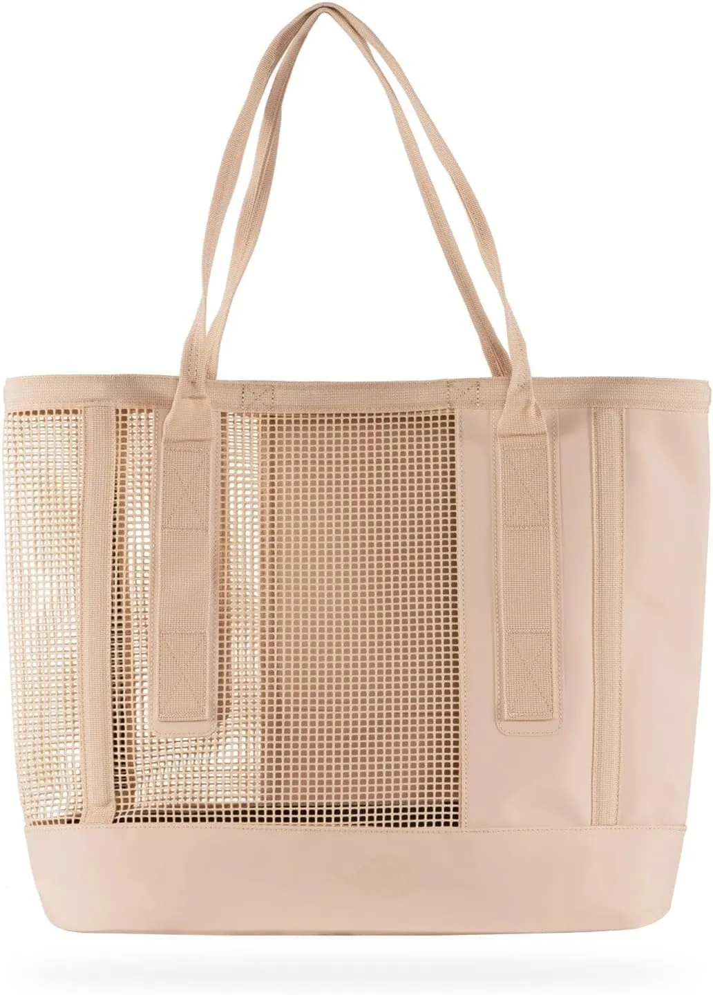 MISSION Outdoor Cassi Lightweight Beach Tote Bag with Waterproof Bottom and Coated Mesh for Beach Boat Pool Sports