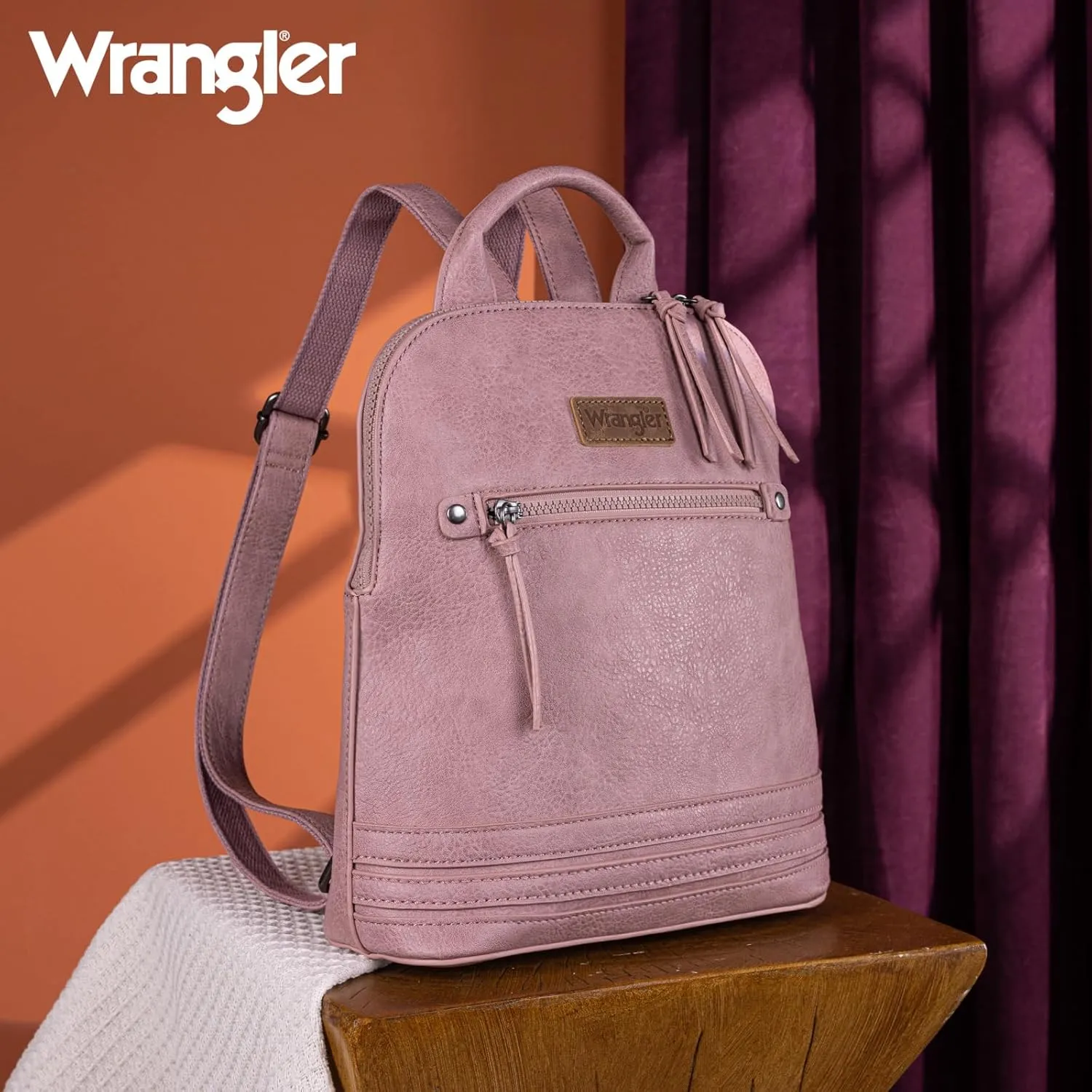 Montana West Wrangler Backpack Purse for Women Medium Ladies' Bookbag Travel Work Daypacks Bags