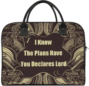 Multi-functional Travel Bag, Declares Lord Print Travel Handbag Travel Tote Bag Carry-on Bag Overnight Bag Weekend Bag