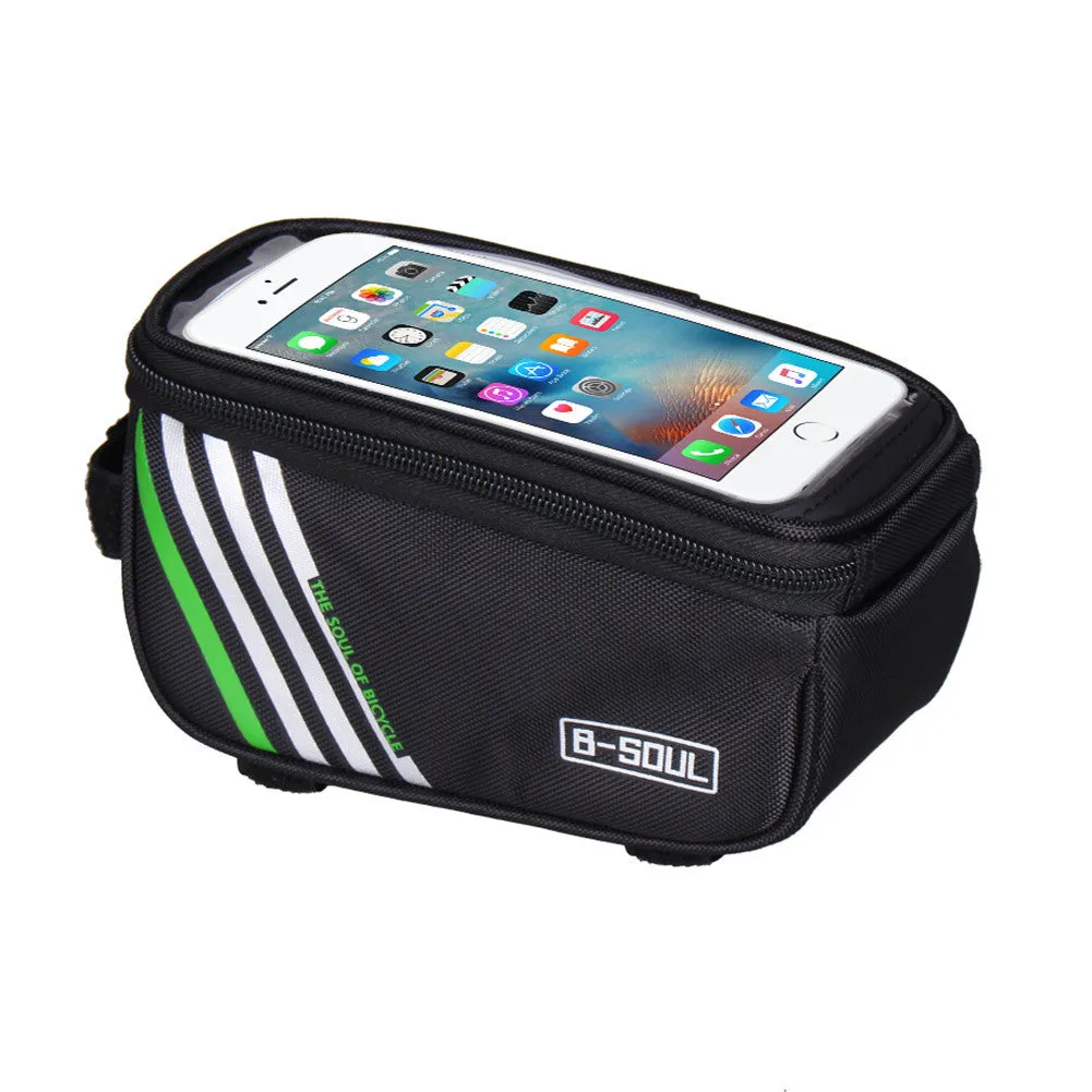 Multifuction 1.5L Waterproof Bicycle Bags Cycling Bike Frame Front Tube Mobile Phone Bag For Mountain bike City Bike EA14