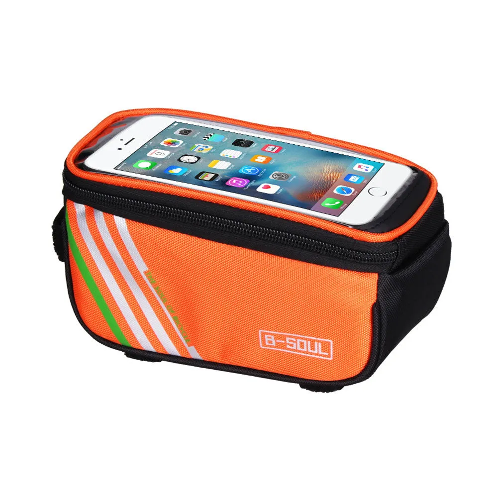 Multifuction 1.5L Waterproof Bicycle Bags Cycling Bike Frame Front Tube Mobile Phone Bag For Mountain bike City Bike EA14