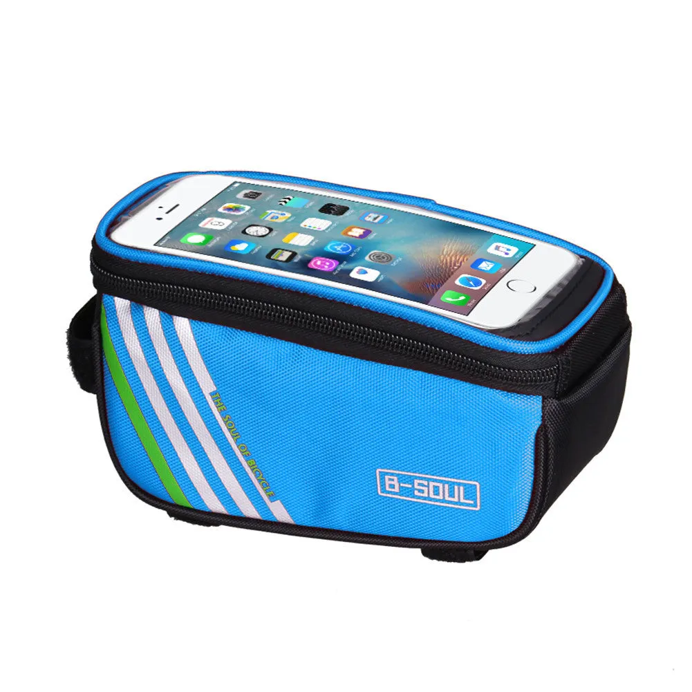 Multifuction 1.5L Waterproof Bicycle Bags Cycling Bike Frame Front Tube Mobile Phone Bag For Mountain bike City Bike EA14