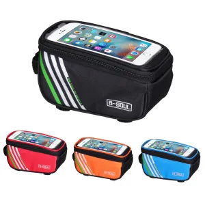 Multifuction 1.5L Waterproof Bicycle Bags Cycling Bike Frame Front Tube Mobile Phone Bag For Mountain bike City Bike EA14