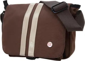 Murray Shoulder Bag Durable Messenger Bag (Small) with Adjustable Strap Ideal for Everyday Use and Travel (Dark Brown/Gold)