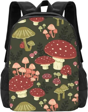 Mushrooms Lightweight Packable Backpack Travel Casual Large Capacity Daypack Foldable Backpack For Men Women