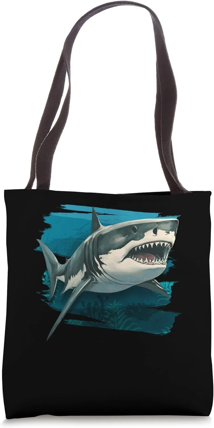 Nailed It Marine Animal Ocean Sea Predatory Fish Shark Tote Bag