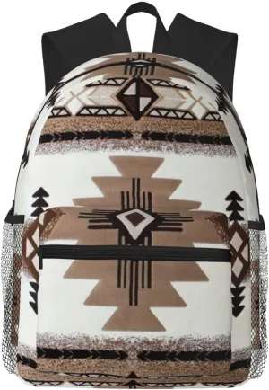 Native American Print Backpack For Men And Women Lightweight Backpack Casual Daypack For Workplace Travel