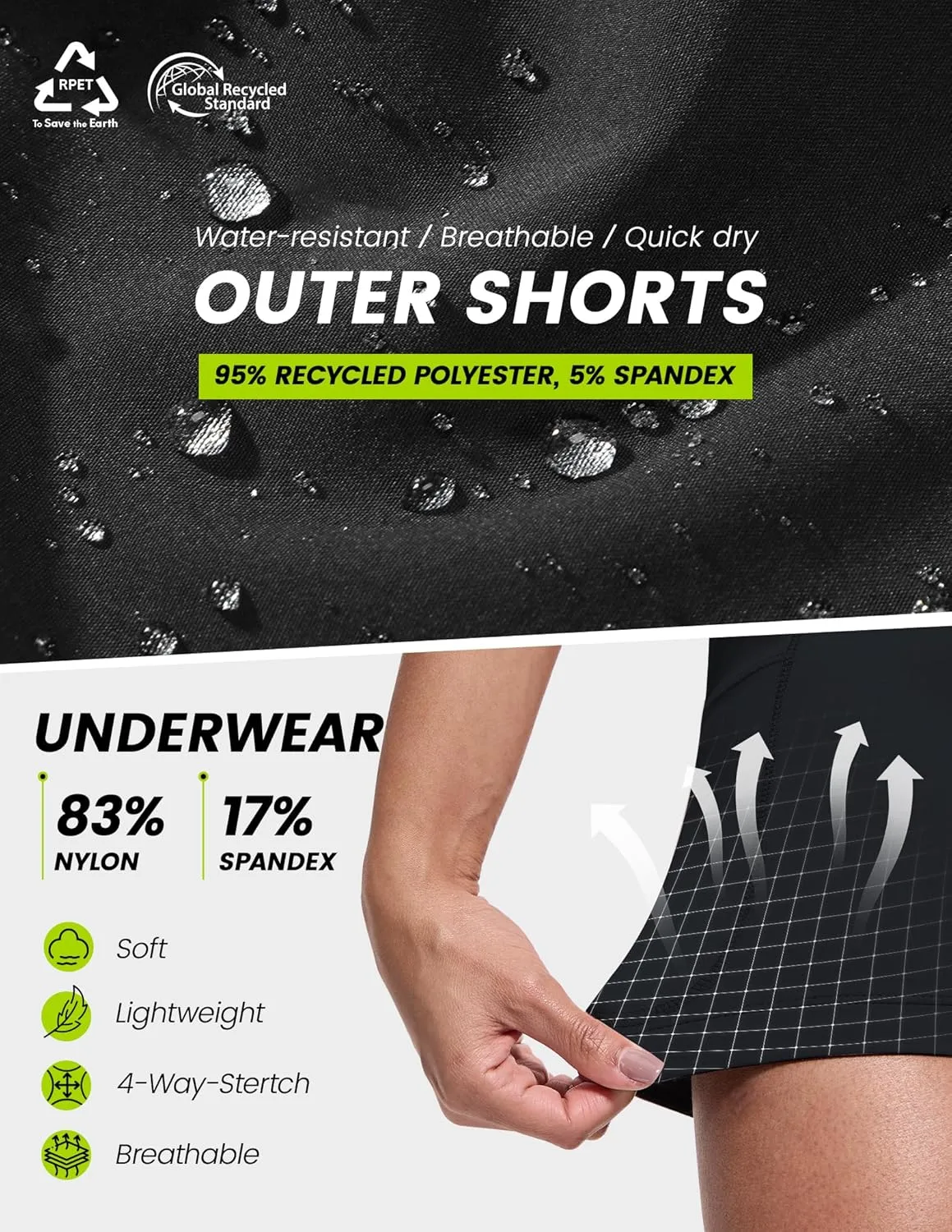 Nepest Womens Cycling Shorts Padded Mountain Bike Road Biking Padding Cycle Biker Bicycle Shorts with Zipper Pockets