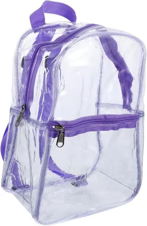 NOLITOY Unisex Transparent Backpack for Adults Creative Clear Shoulder Storage Bag Multi Function Outdoor Accessory for Stadium and Travel