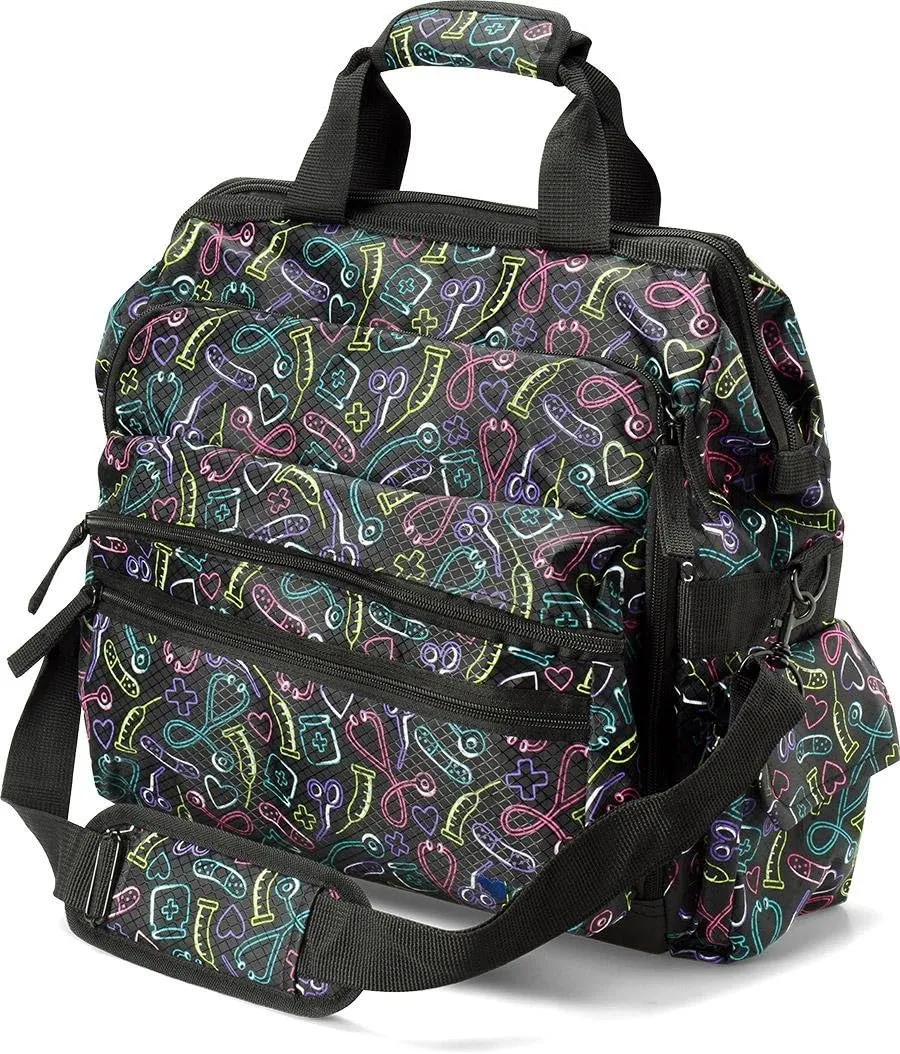 Nurse Mates Ultimate Nursing Bag | Multiple Compartments | Interior Laptop Compartment | Durable Zippers