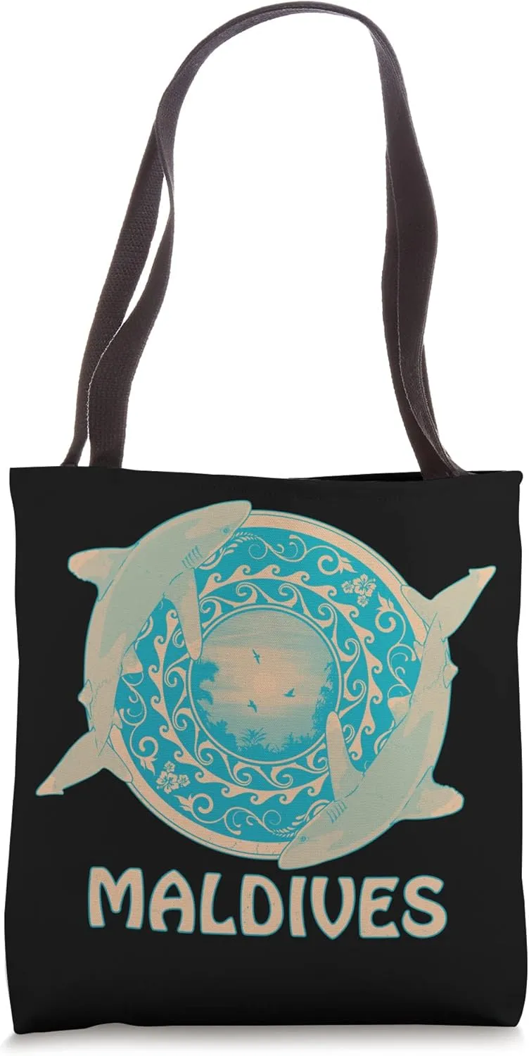 Oceanic Whitetip Sharks Maldives Diving Tote Bag