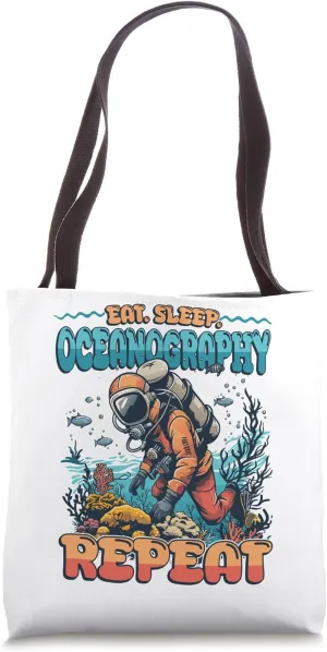 Oceanography Marine Biology Diving Oceanography Tote Bag