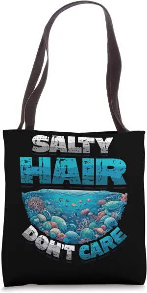 Oceanography Marine Biology Diving Salty Hair Oceanography Tote Bag
