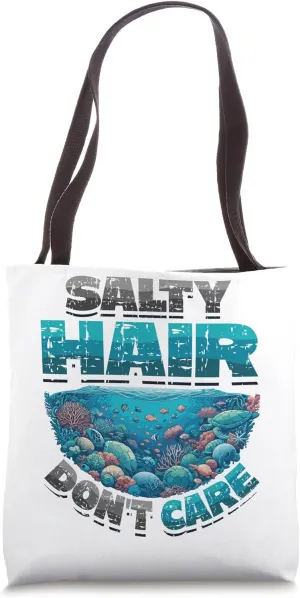 Oceanography Marine Biology Diving Salty Hair Oceanography Tote Bag