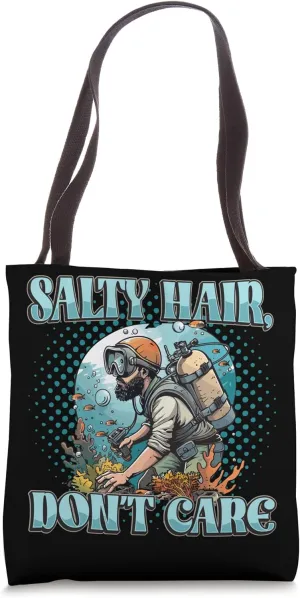 Oceanography Marine Biology Diving Salty Hair Oceanography Tote Bag