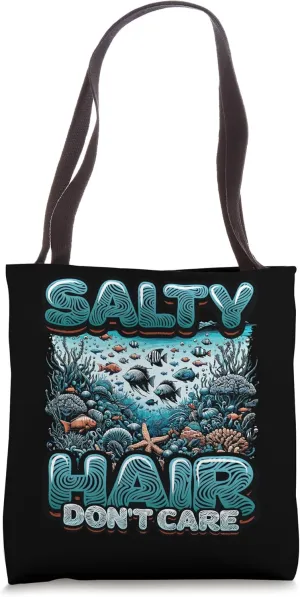 Oceanography Marine Biology Diving Salty Hair Oceanography Tote Bag