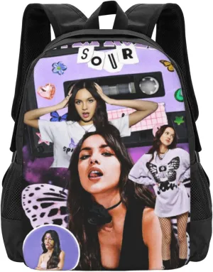Olivia Songwriter Actress Rodrigo Unisex Fitness Bag, Backpack for Mountaineering Fun Work Backpack Computer Bag for Men and Women