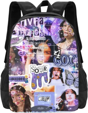 Olivia Songwriter Actress Rodrigo Unisex Sports Bag, Backpack for Hiking Fashion Business Backpack Notebook Bag for Men and Women