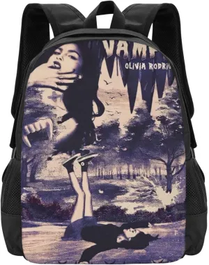 Olivia Songwriter Actress Rodrigo Unisex Sports Bag, Backpack for Hiking Fun Work Backpack Notebook Bag for Men and Women