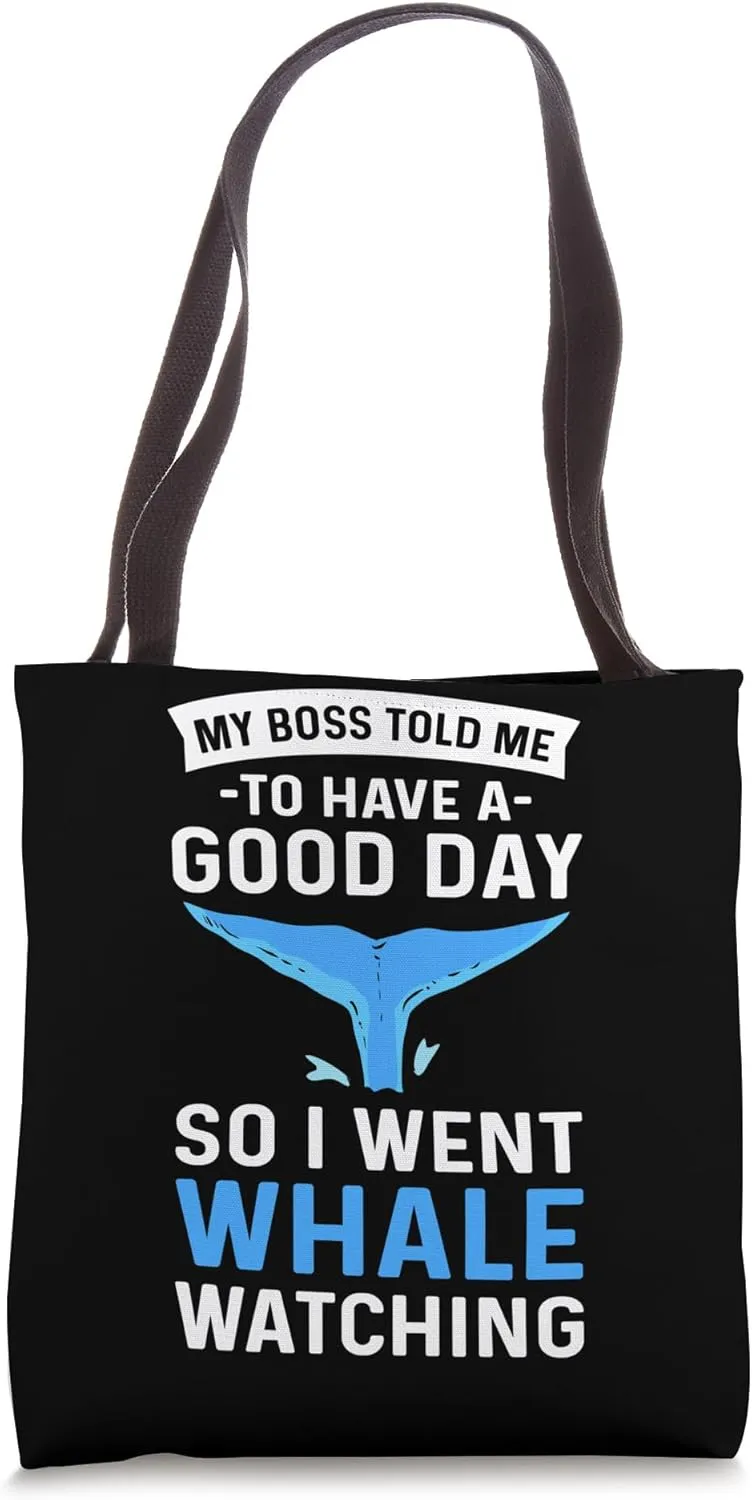 Orca Whale. Sea Ocean Marine Mammal. Whale Watching Tote Bag