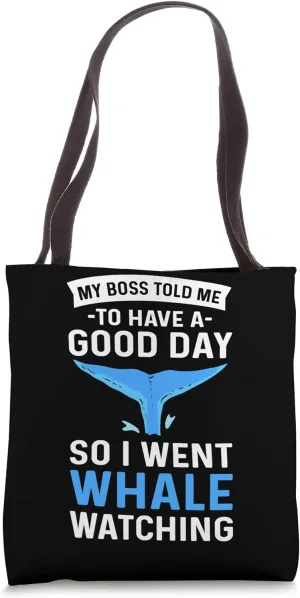 Orca Whale. Sea Ocean Marine Mammal. Whale Watching Tote Bag