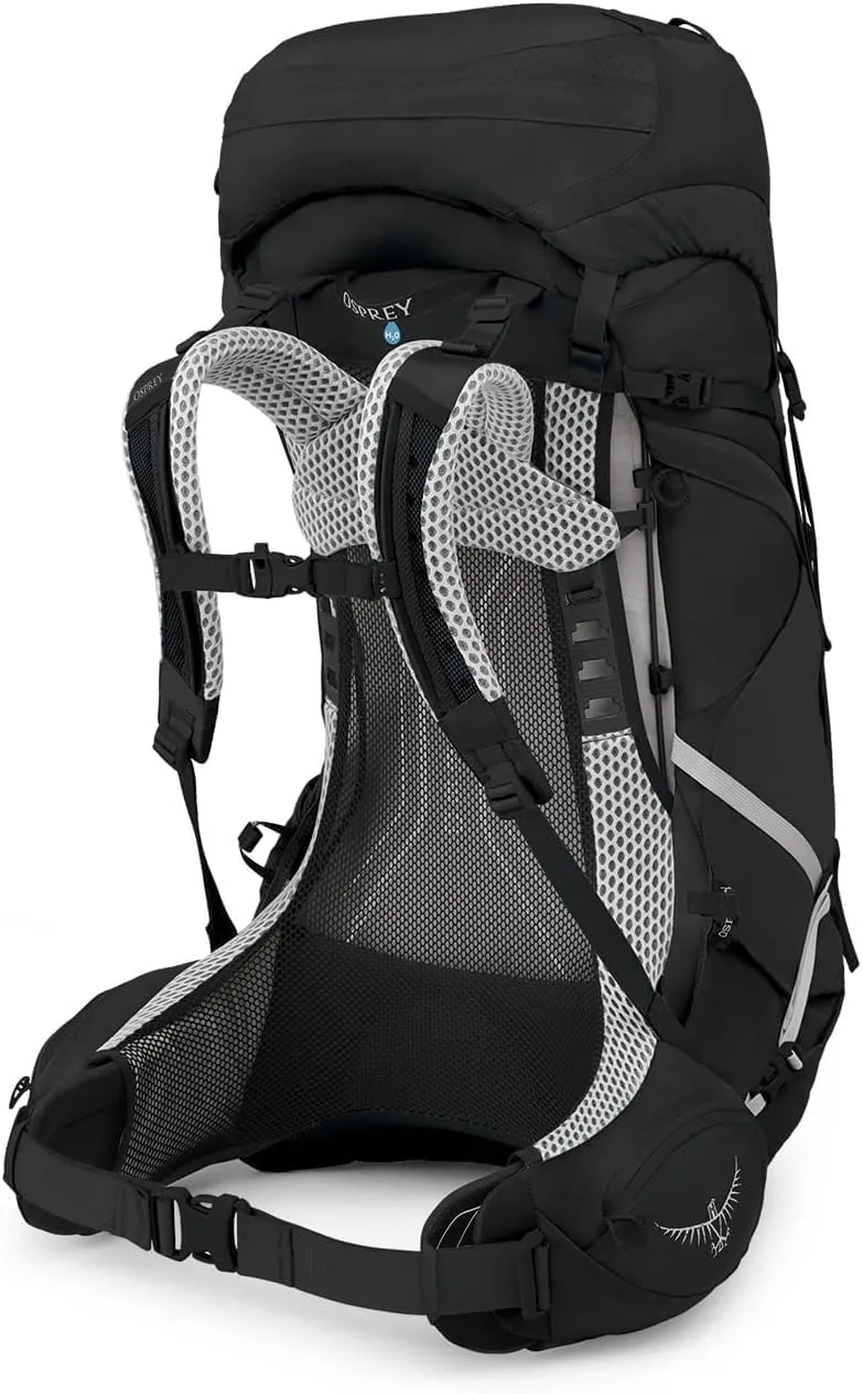 Osprey Atmos AG LT 50L Men's Backpacking Backpack, Black, L/XL