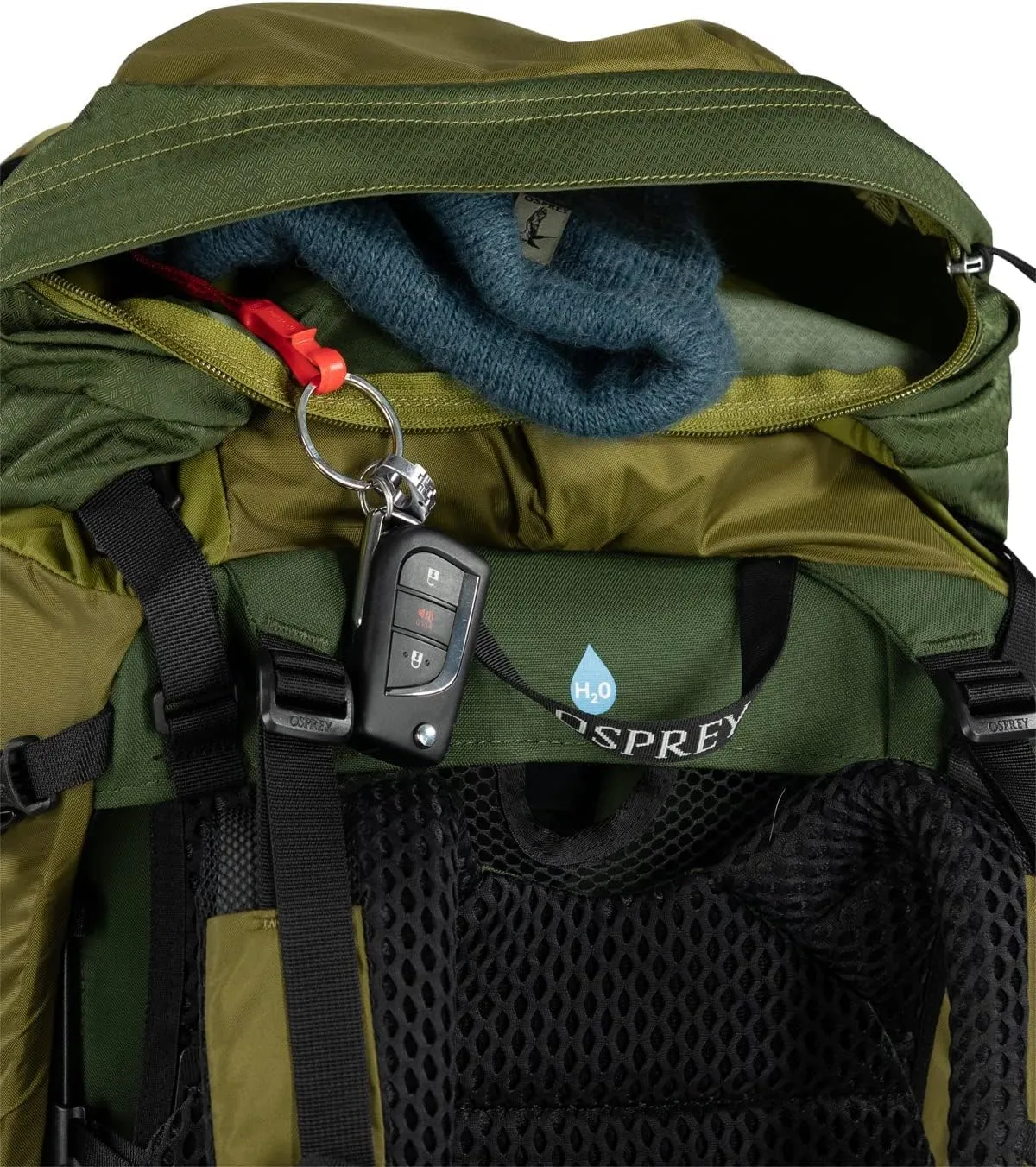 Osprey Atmos AG LT 50L Men's Backpacking Backpack, Black, L/XL