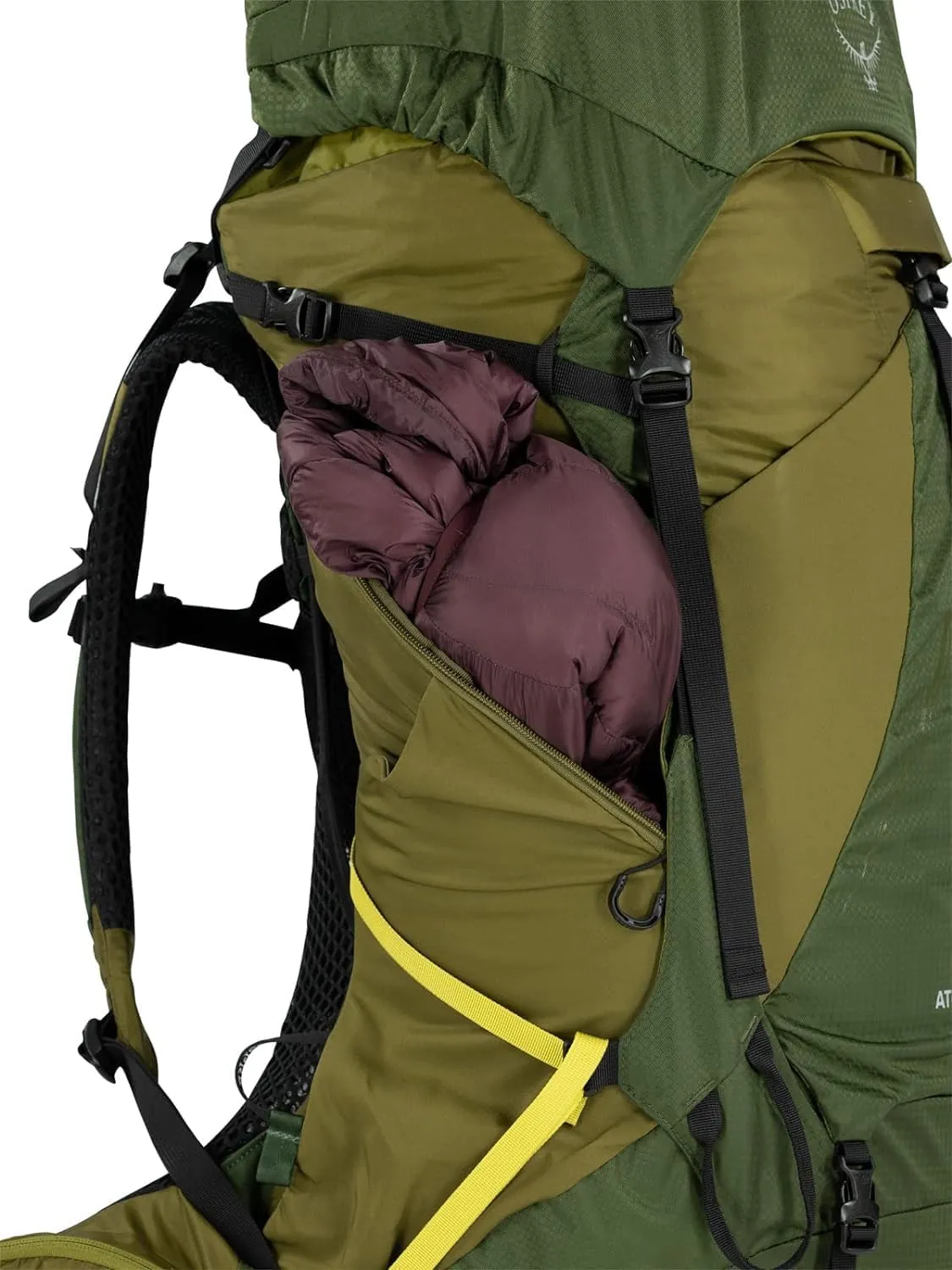 Osprey Atmos AG LT 50L Men's Backpacking Backpack, Black, L/XL