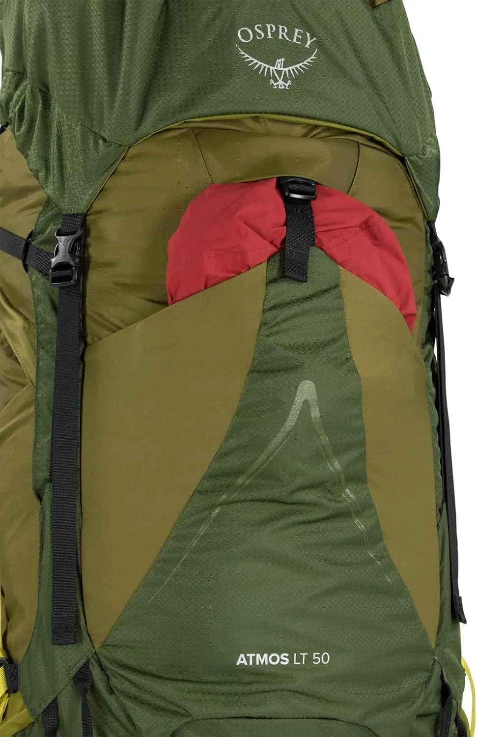 Osprey Atmos AG LT 50L Men's Backpacking Backpack, Black, L/XL