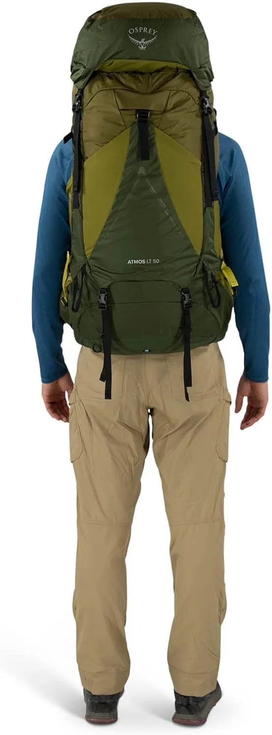 Osprey Atmos AG LT 50L Men's Backpacking Backpack, Black, L/XL
