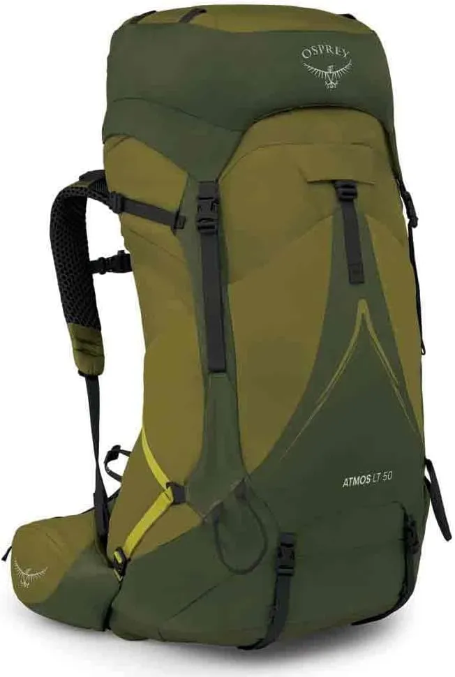 Osprey Atmos AG LT 50L Men's Backpacking Backpack, Scenic Valley/Green Peppercorn, L/XL