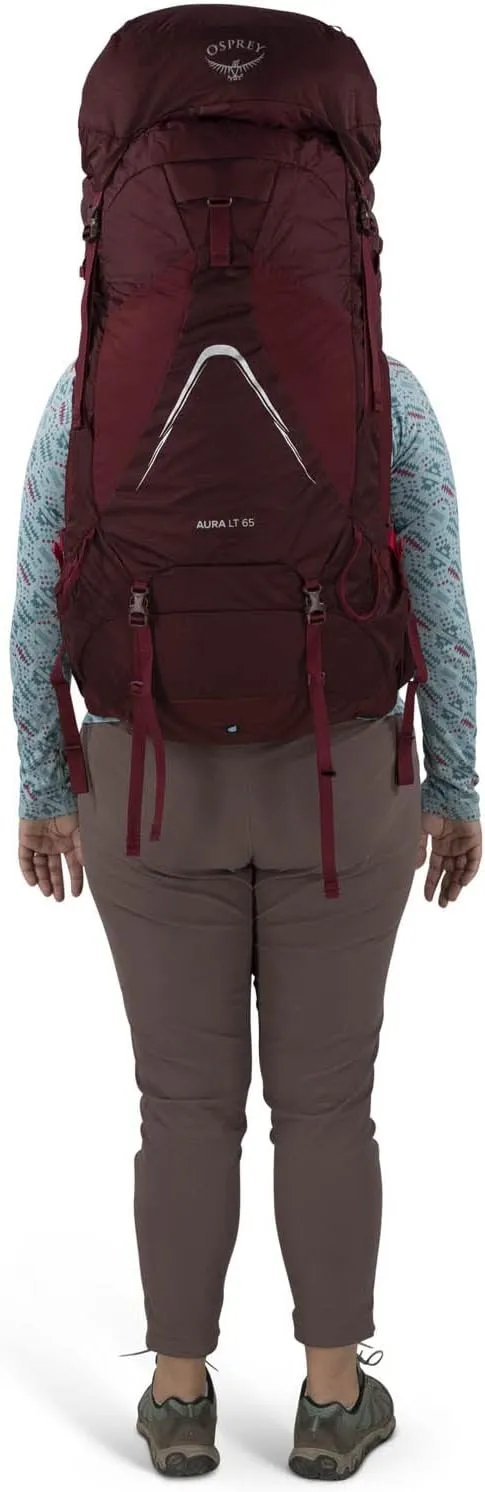 Osprey Aura AG LT 65L Women's Backpacking Backpack, Antidote Purple, WXS/S