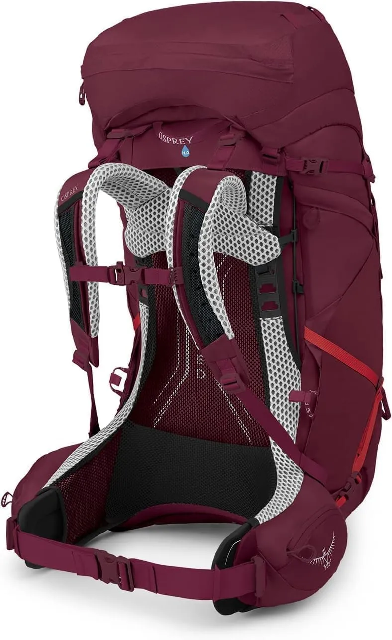 Osprey Aura AG LT 65L Women's Backpacking Backpack, Antidote Purple, WXS/S