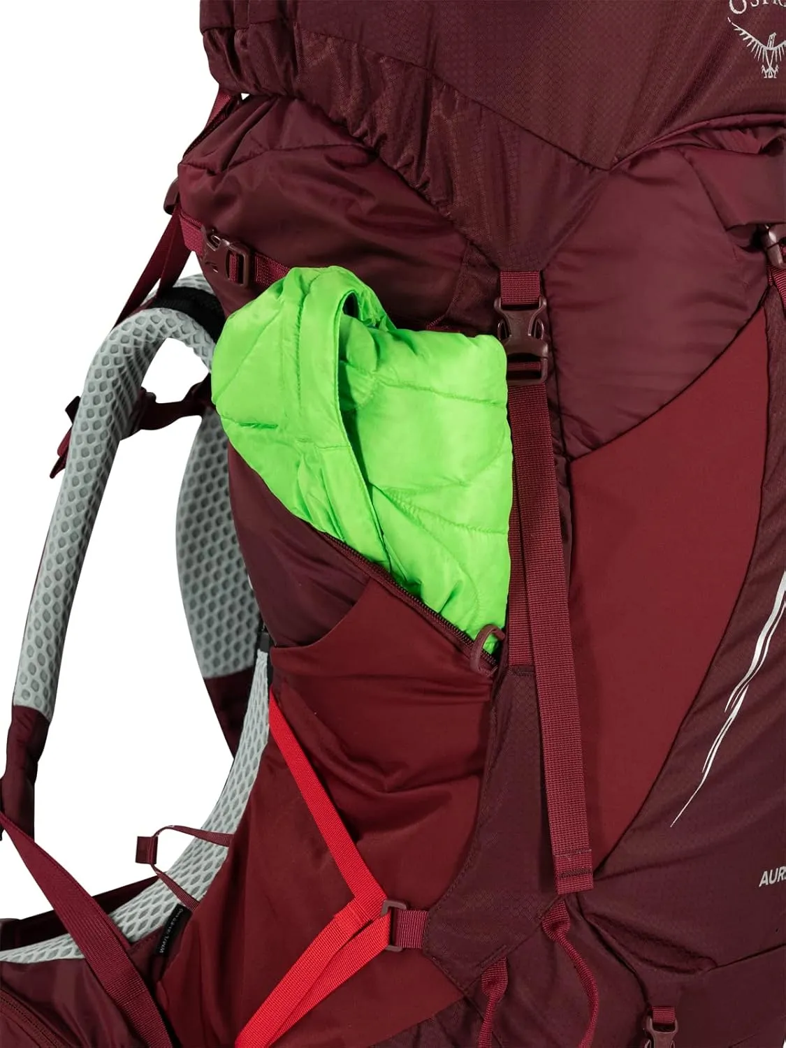 Osprey Aura AG LT 65L Women's Backpacking Backpack, Antidote Purple, WXS/S