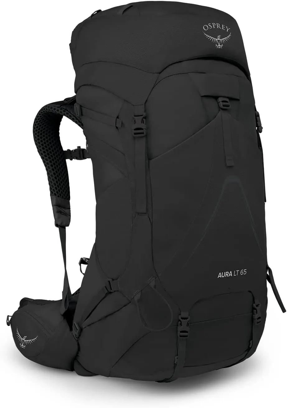 Osprey Aura AG LT 65L Women's Backpacking Backpack, Black, WXS/S