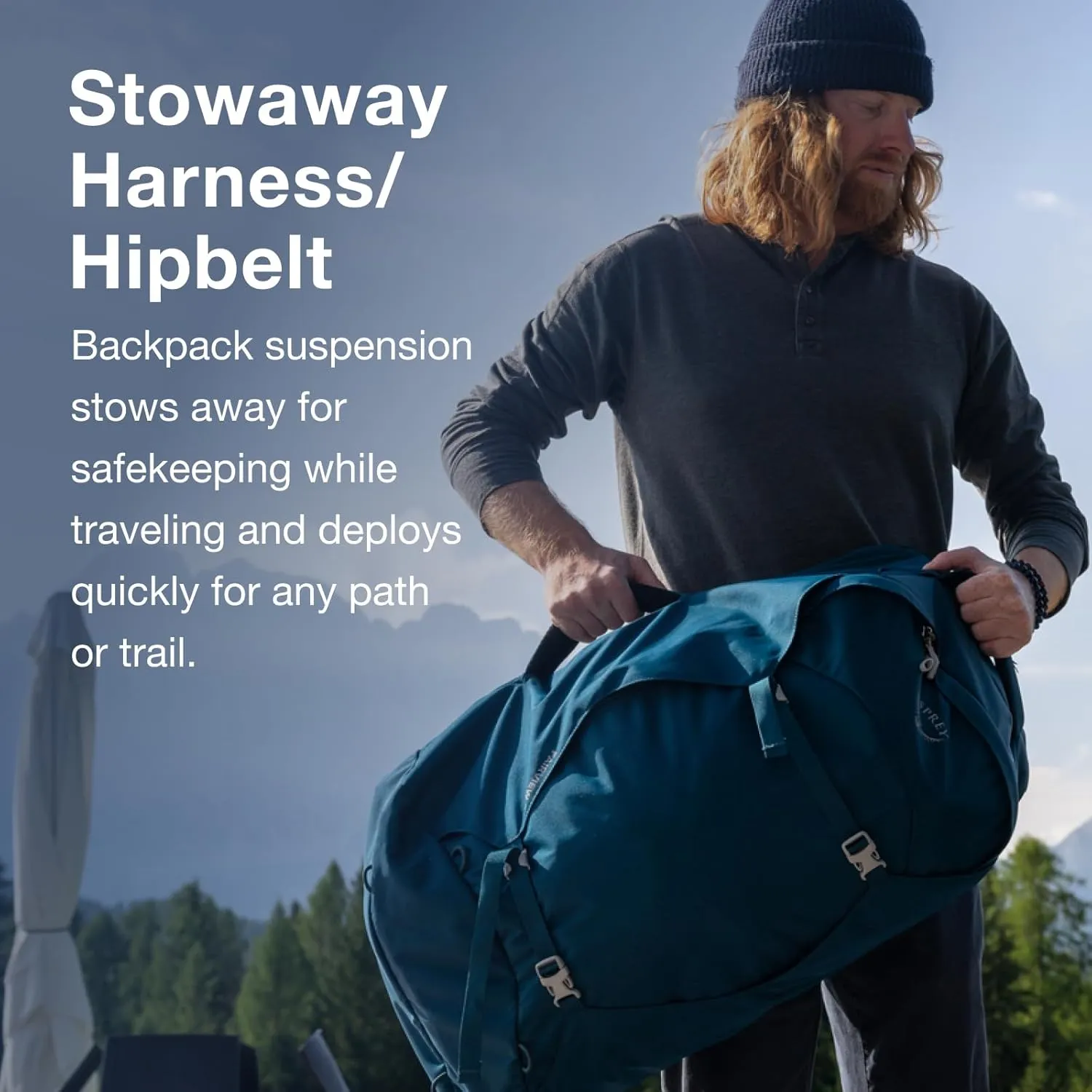 Osprey Fairview 40L Women's Travel Backpack, Zircon Red