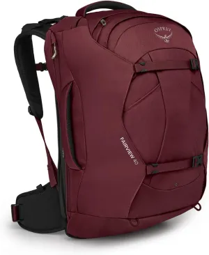 Osprey Fairview 40L Women's Travel Backpack, Zircon Red