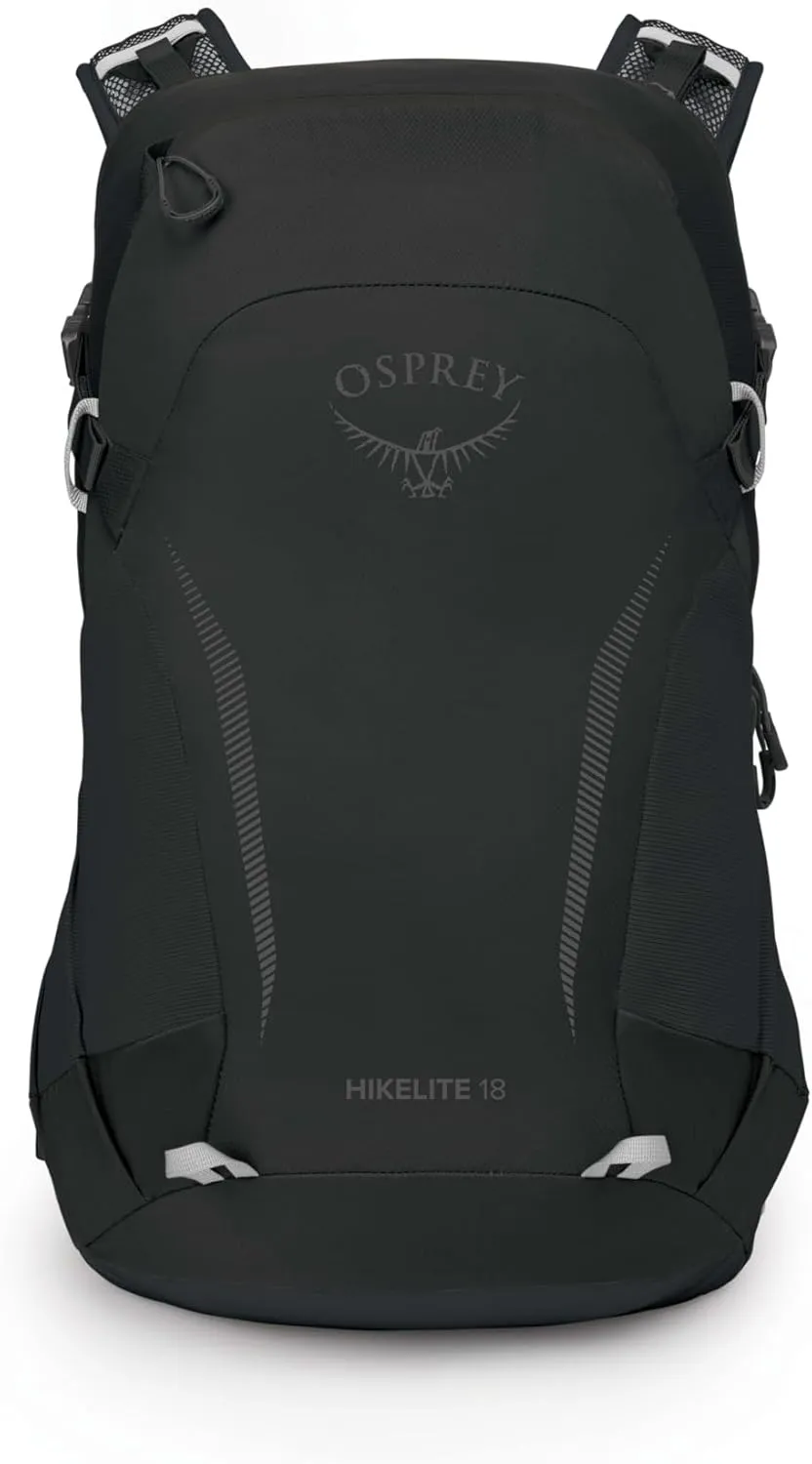 Osprey Hikelite 18L Unisex Hiking Backpack, Black